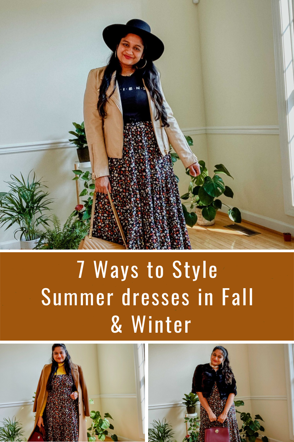 Styling a Summer Dress for Fall and Winter