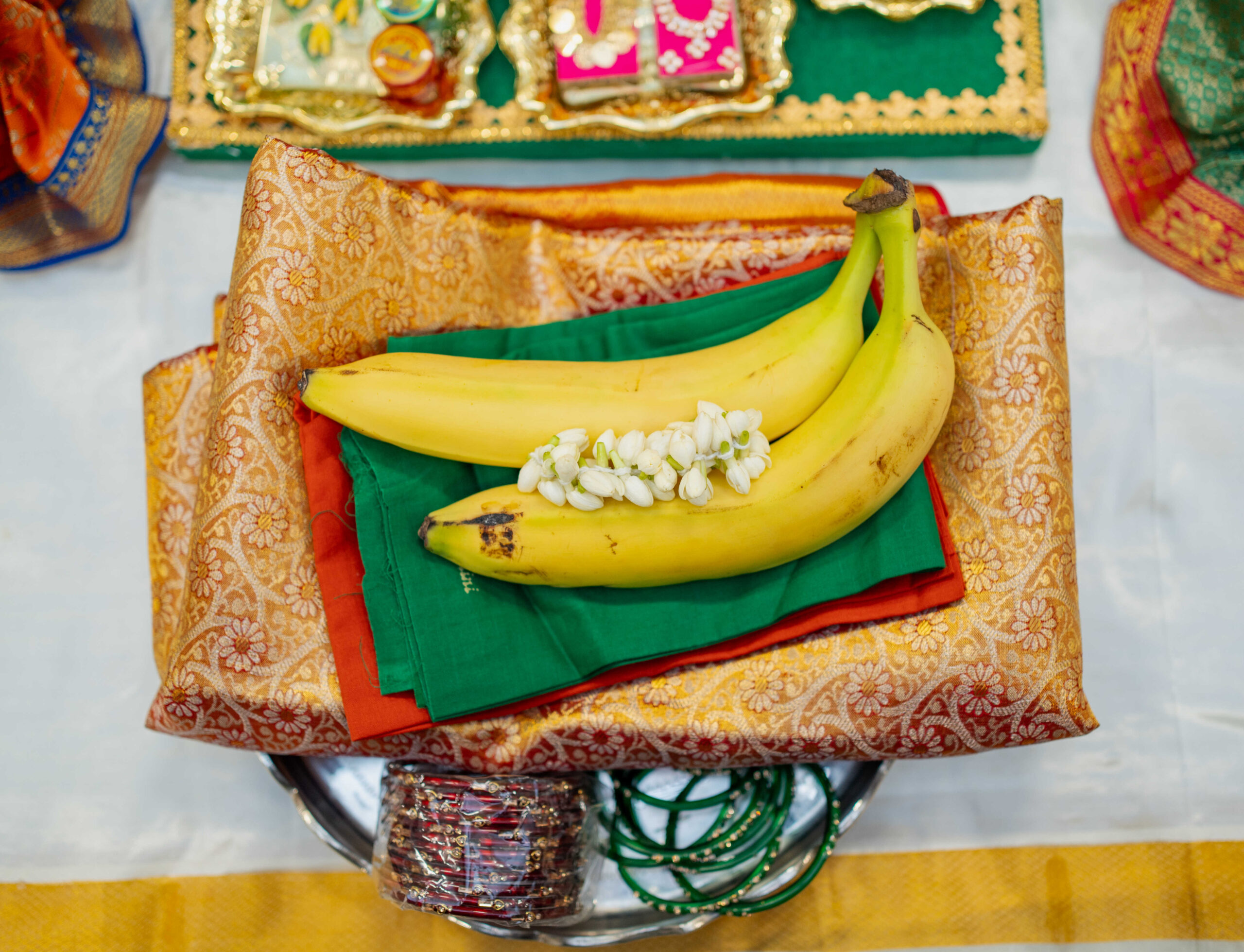 Traditional Telugu Seemantham (Baby Shower) Decor And Celebrations In USA by Top Indian American Blogger Dreaming Loud