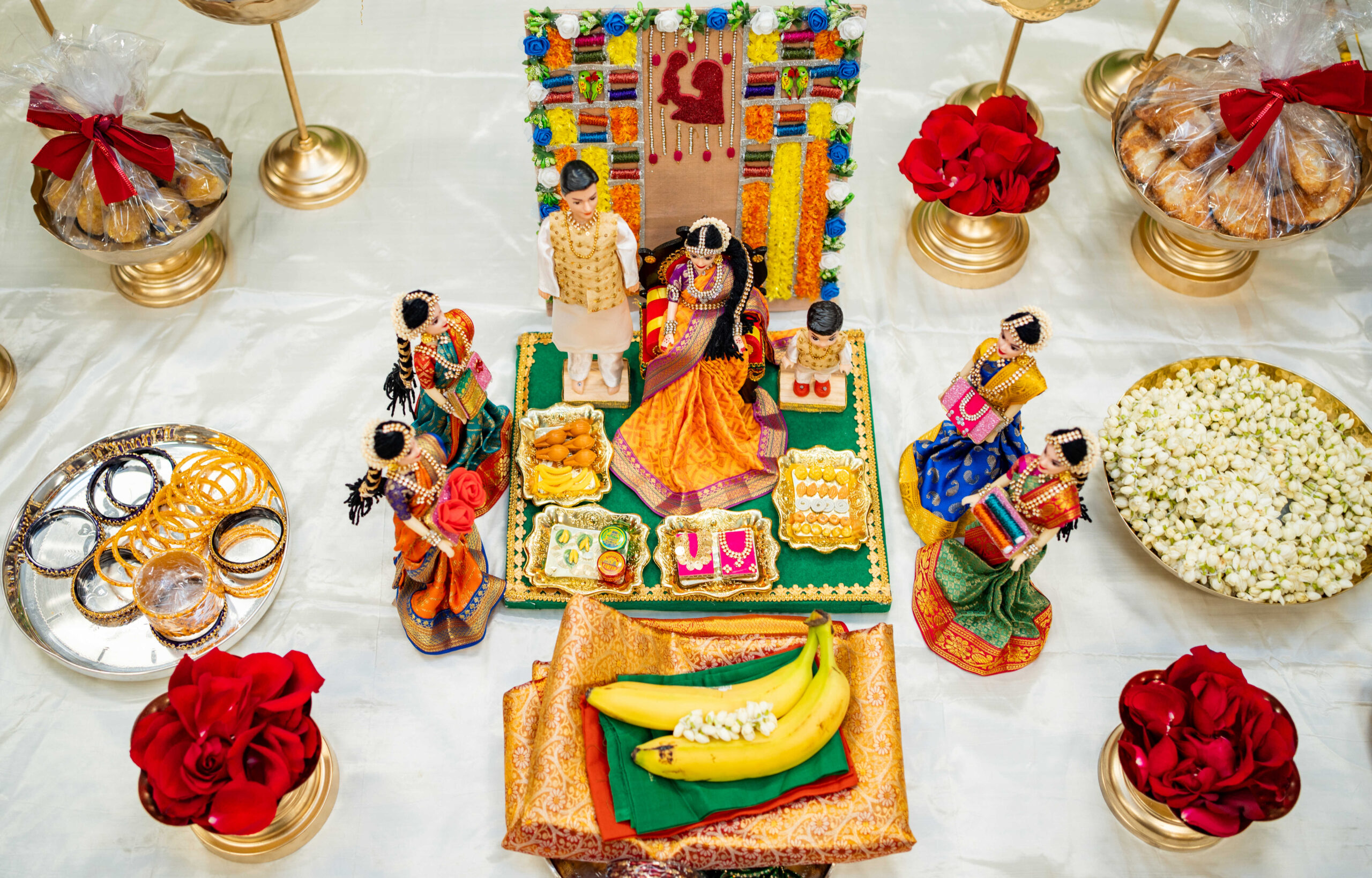 Traditional Telugu Seemantham (Baby Shower) Decor And Celebrations In USA by Top Indian American Blogger Dreaming Loud