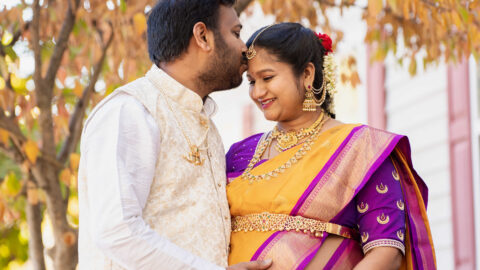 Traditional Telugu Seemantham (Baby Shower) Procedure & Outfits In USA by Top US Telugu Blogger Dreaming Loud