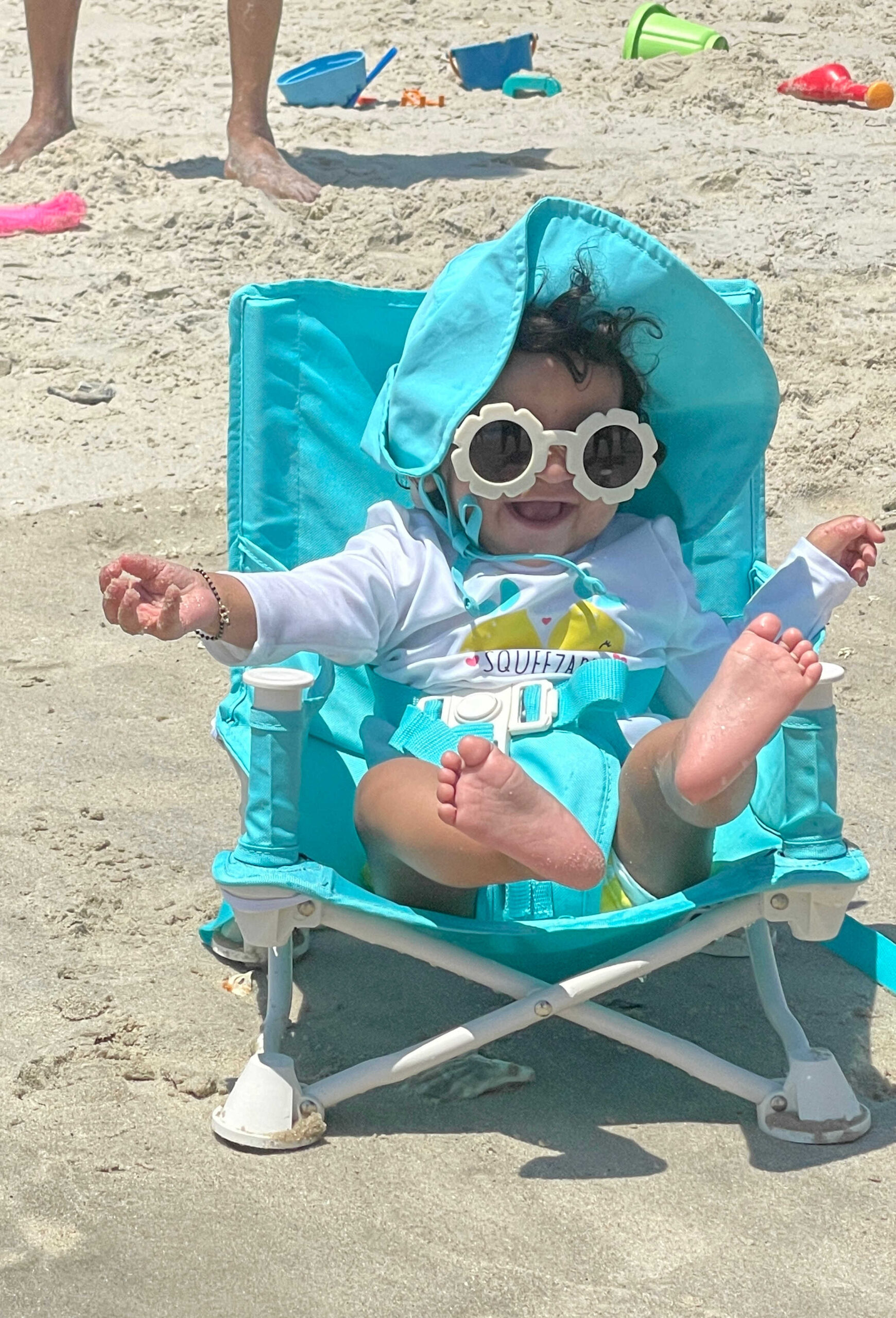 Foldable Camping Chair with tray for Toddlers-25 Toddler Summer and Beach Essentials - Jasonwell Splash Pad Sprinkler/ Play Mat by Top US mom Blogger Dreaming Loud