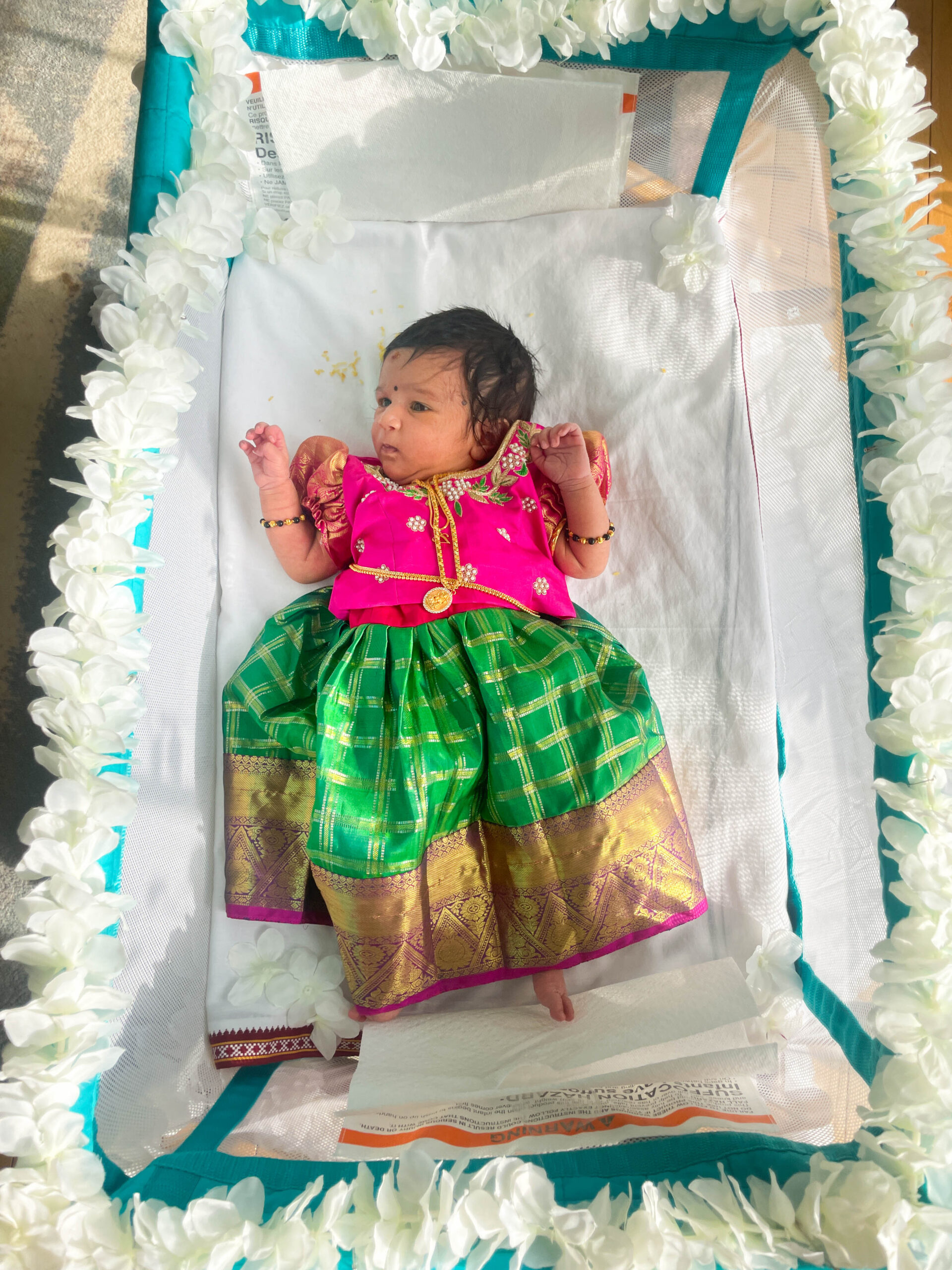 Simple Cradle Ceremony Decoration Ideas in the USA by Top US Mom Blogger Dreaming Loud