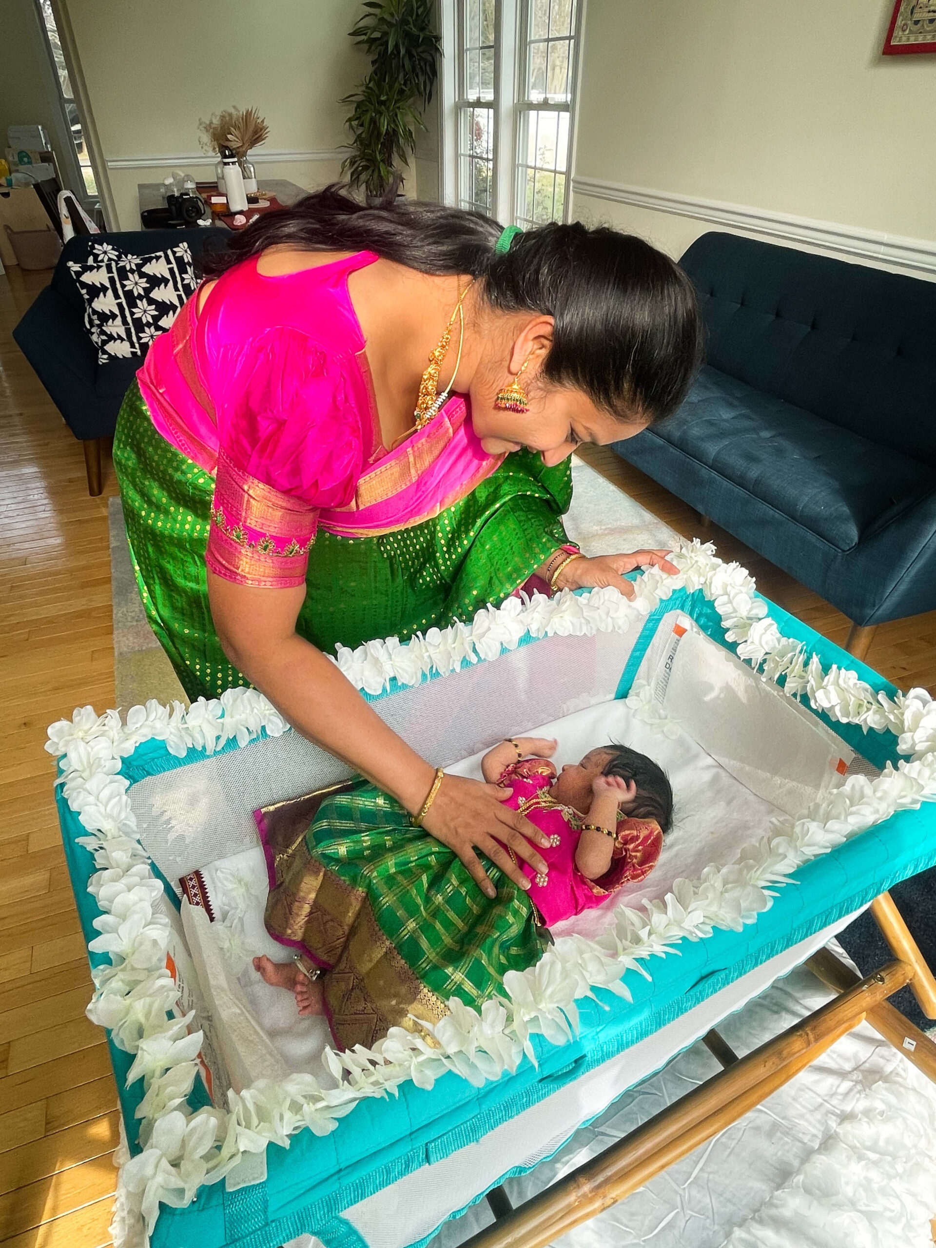 Simple Cradle Ceremony Decoration Ideas in the USA by Top US Mom Blogger Dreaming Loud