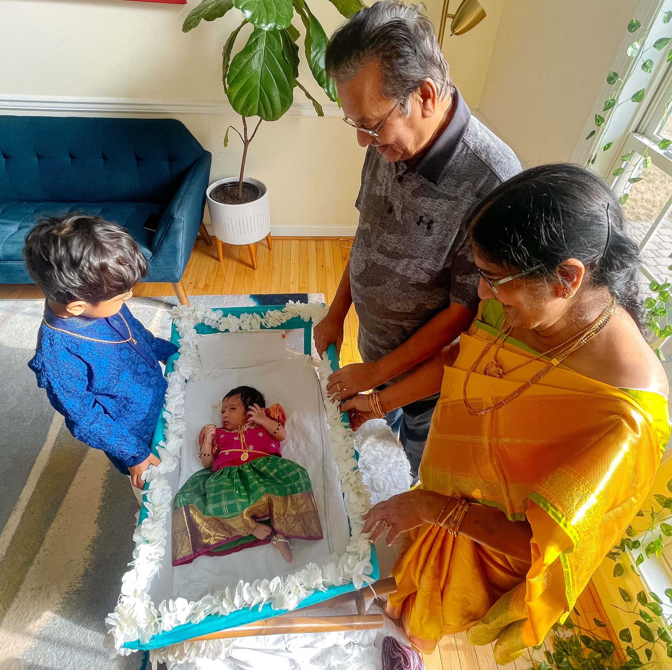 Simple Cradle Ceremony Decoration Ideas in the USA by Top US Mom Blogger Dreaming Loud