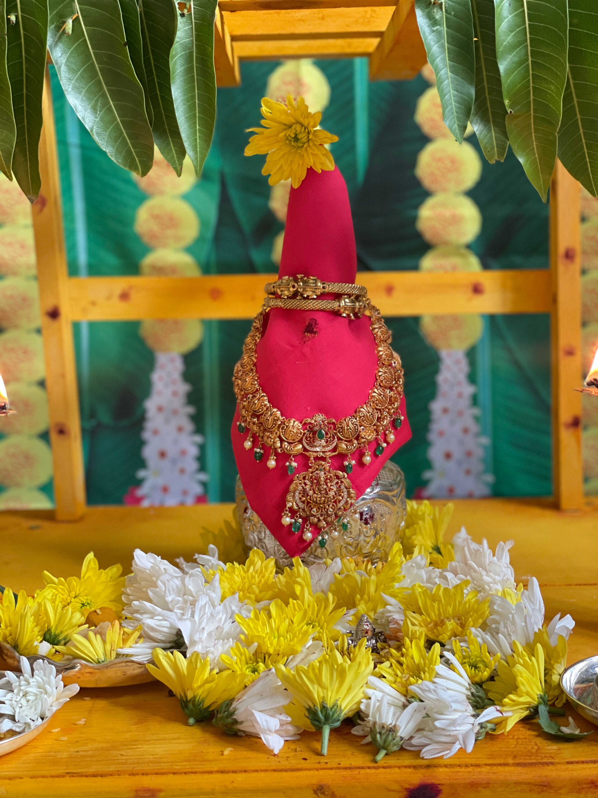 Varalakshmi Varartham Puja Vidhanam -Kalasham Setup  BY TOP US MOM BLogger Dreaming Loud