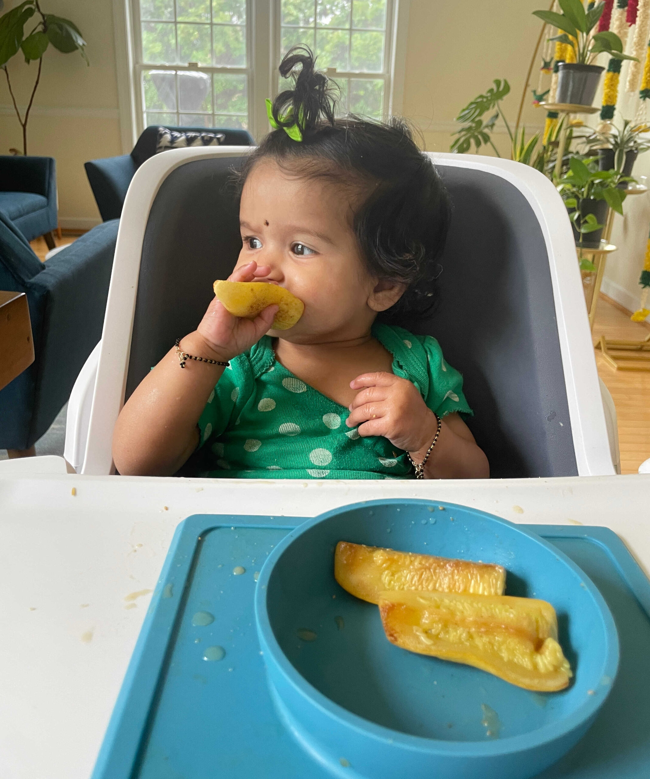 6 Month Baby-Led Weaning Meal Ideas Week 1 - Baby First Food Yellow Squash by Top US Mom Blogger Dreaming Loud