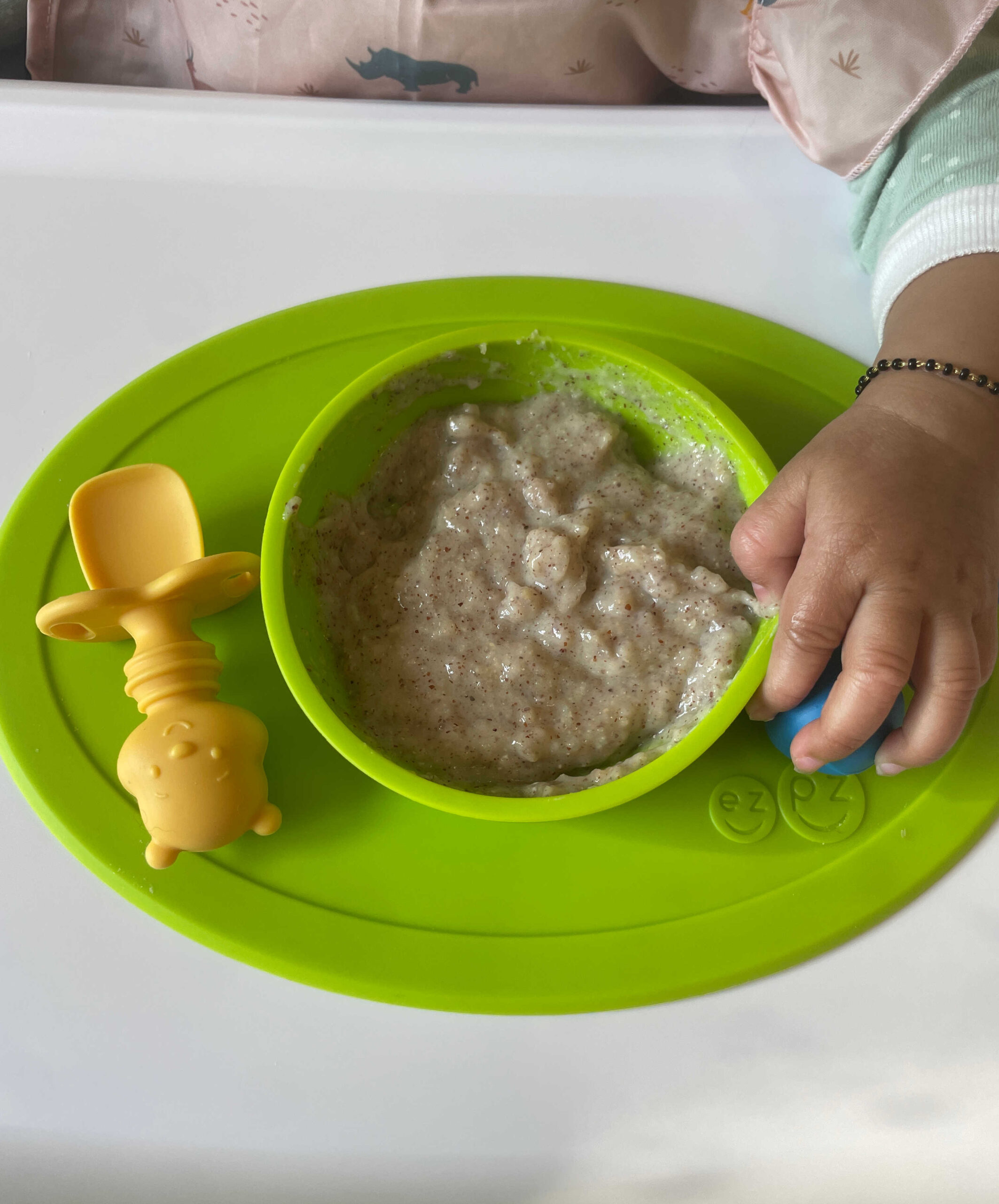 6 Month Baby-Led Weaning Meal Ideas Week 2– Easy & Nourishing First Foods for Your Baby- Ragi Malt for babies by Top US Mom Blogger Dreaming Loud