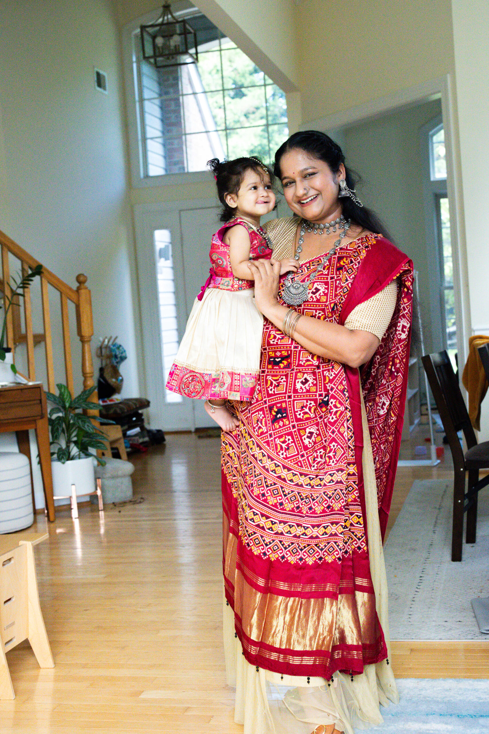 Mommy and Baby Girl Indian Matching Outfits for Garba by Top US Mom Blogger Dreaming Loud