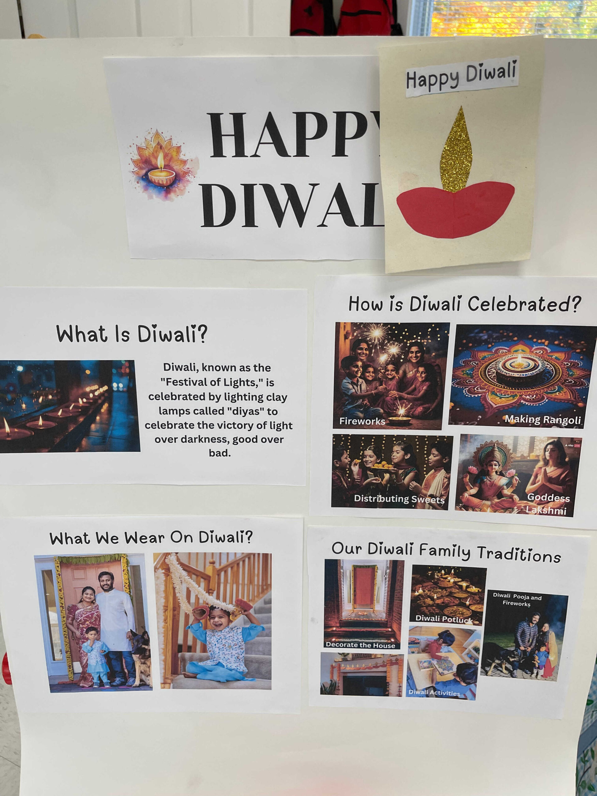 Diwali Presentation for School- How to Talk About Diwali at School in the USA – Easy Crafts and Books for Kids by Top US Indian Blogger Dreaming Loud