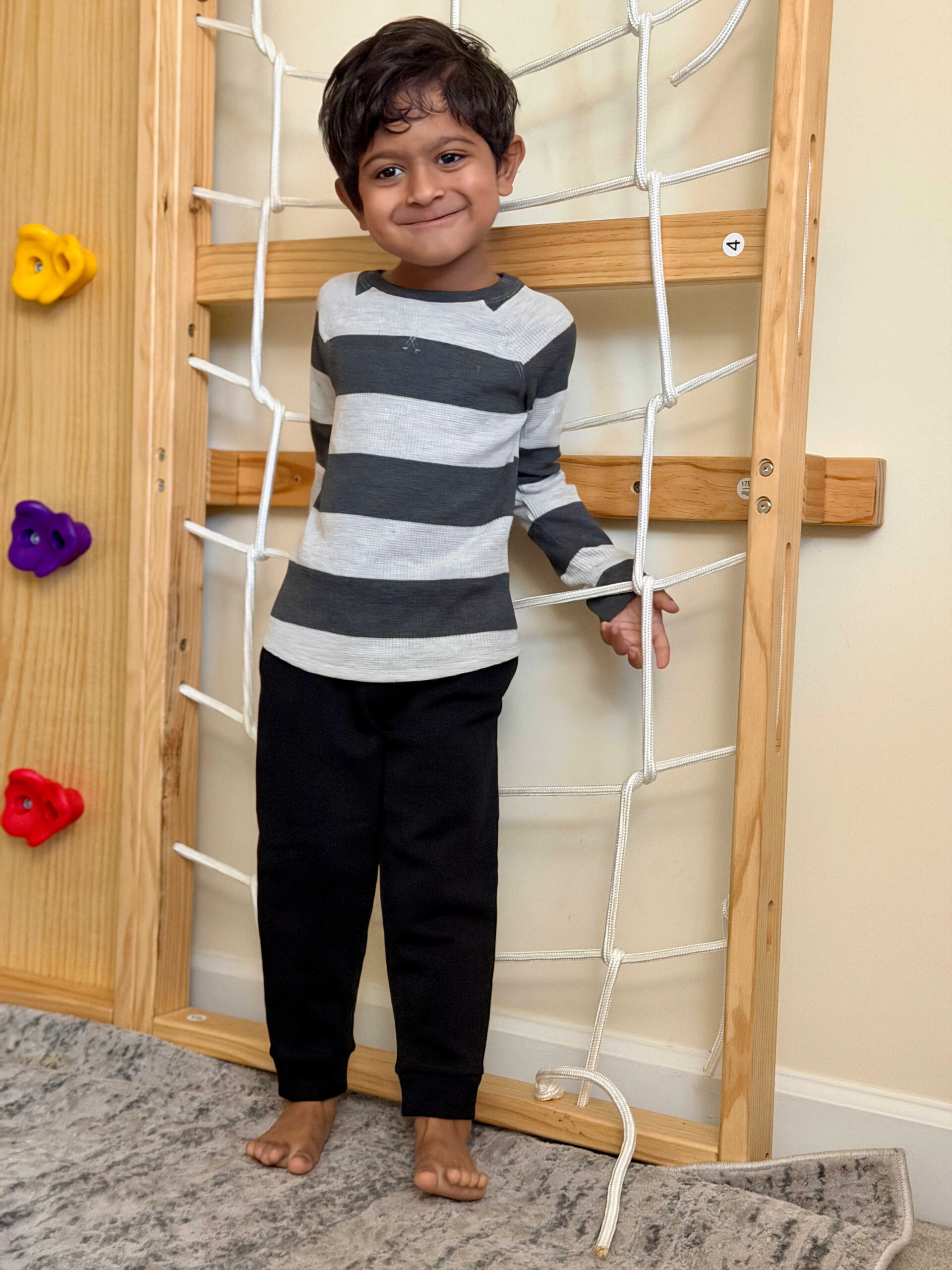 Toddler Boy Winter Fashion Essentials - Cozy Styles That promote Self-Dressing -Children's Place Jogger set , Amazon Essentials Boys and Toddlers' Long-Sleeve Knit Thermal T-Shirt by Top US Mom Blogger Dreaming Loud