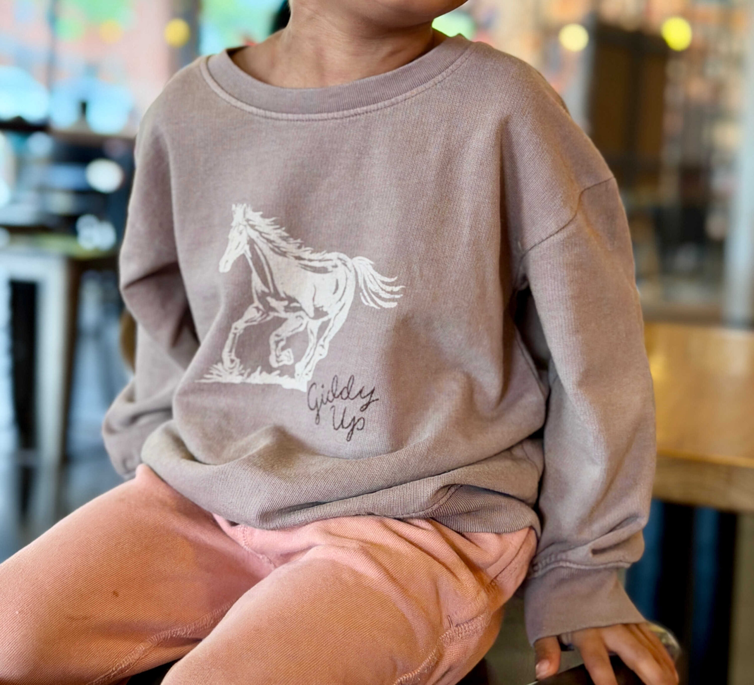 Toddler Boy Winter Fashion Essentials - Cozy Styles That promote Self-Dressing -Target Cat & Jack Horse Sweatshirt by Top US Mom Blogger Dreaming Loud