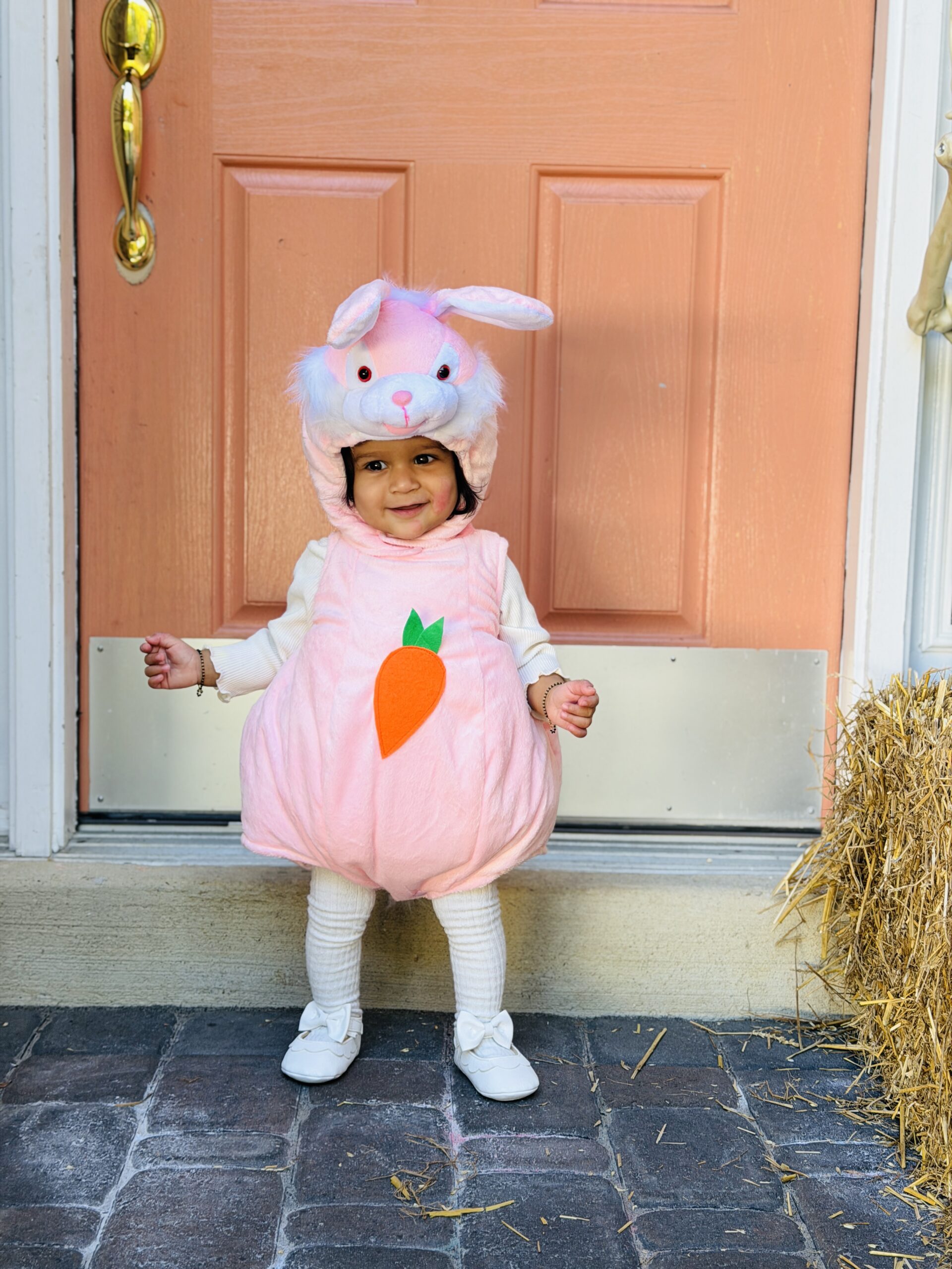 Toddler Girl Halloween Outfit IDeas- Bunny Halloween Outfit by Top Us Mom Blogger Dreaming Loud