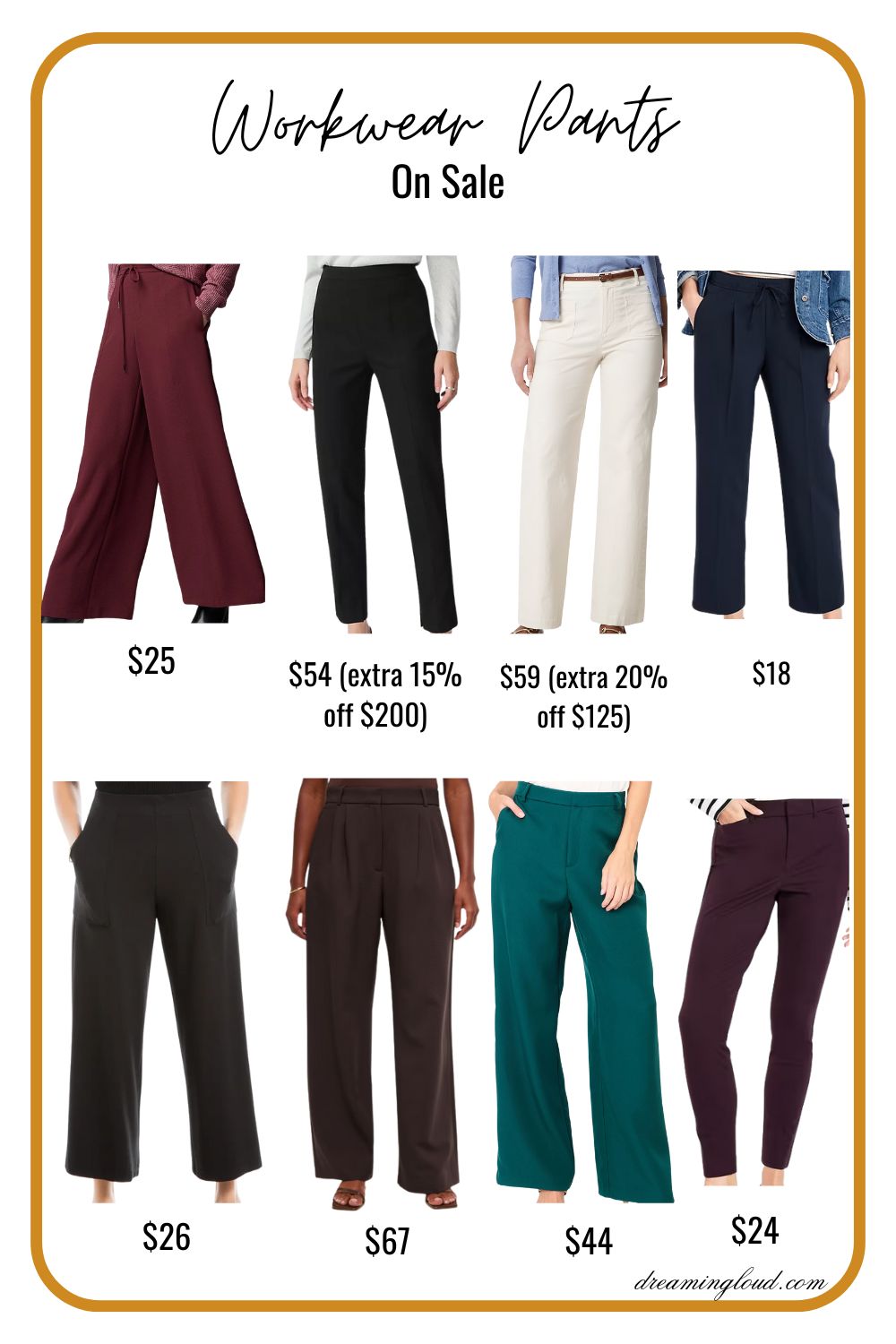 2025 Best Black Friday Deals on Wiomen Clothing- Women Work Trouses on Cyber week deals by Top US mom Blogger Dreaming Loud