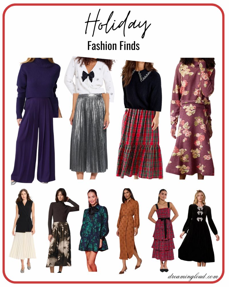 The Ultimate 2025 Holiday Party Outfits & Shopping Guide by Top US Mom Fashion Blogger Dreaming Loud