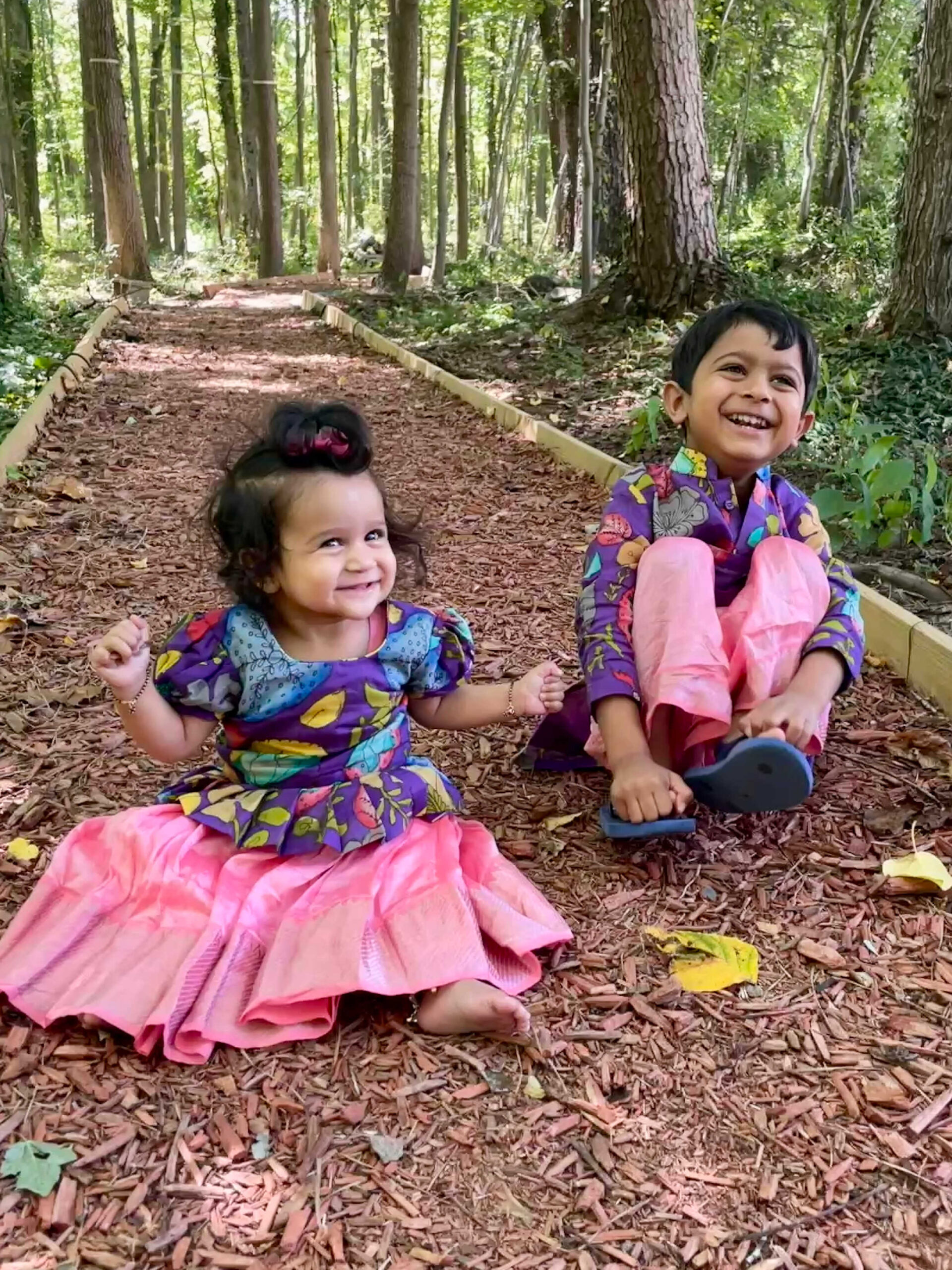 Kids Rakhi Matching Outfits- Kalamkari and Mangalagiri kids outfits by Top US indian Mom Blogger Dreaming Loud