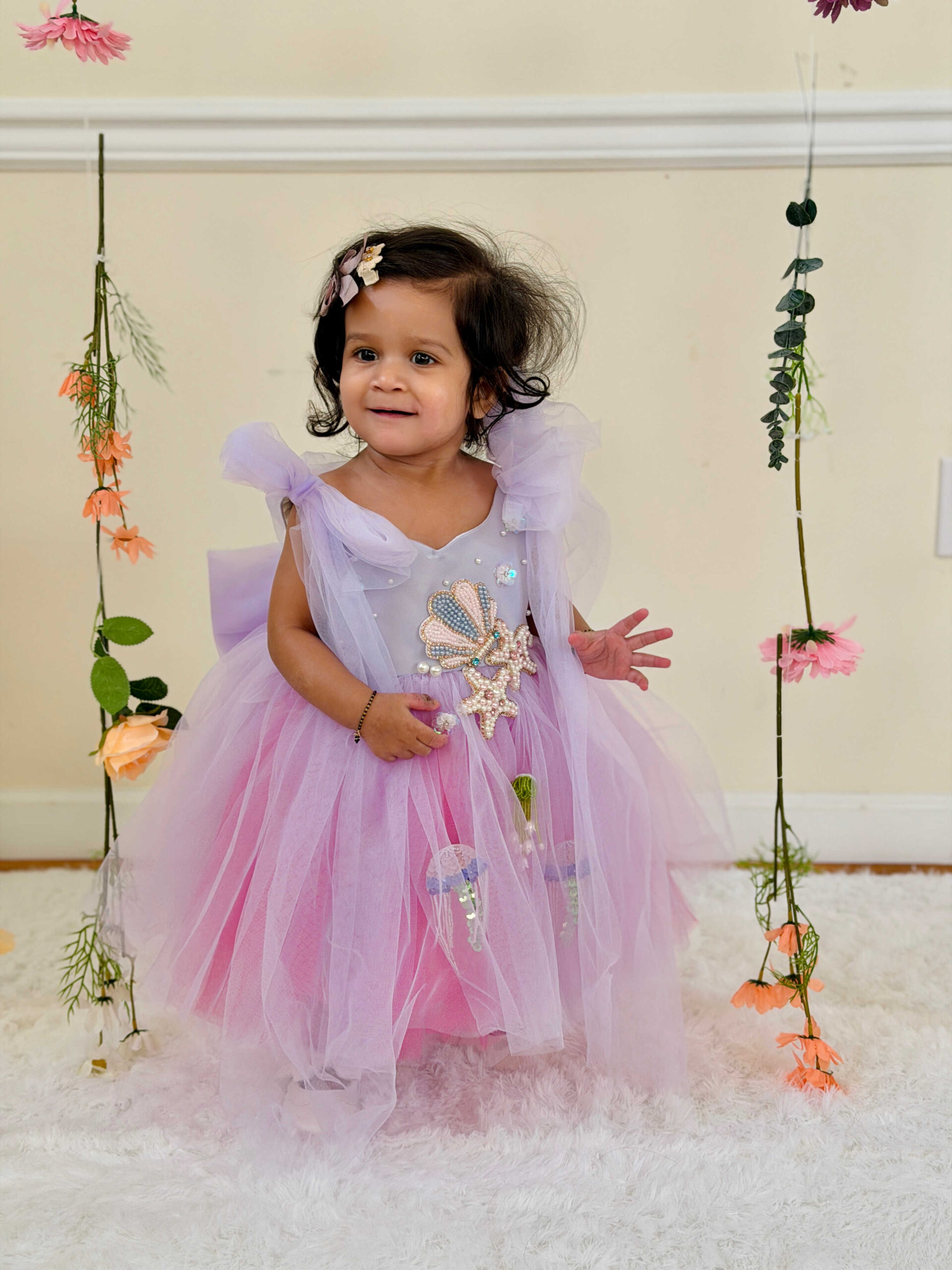 The Cutest First Birthday Dresses-Mermaid dress by Top US Mom Blogger Dreaming Loud