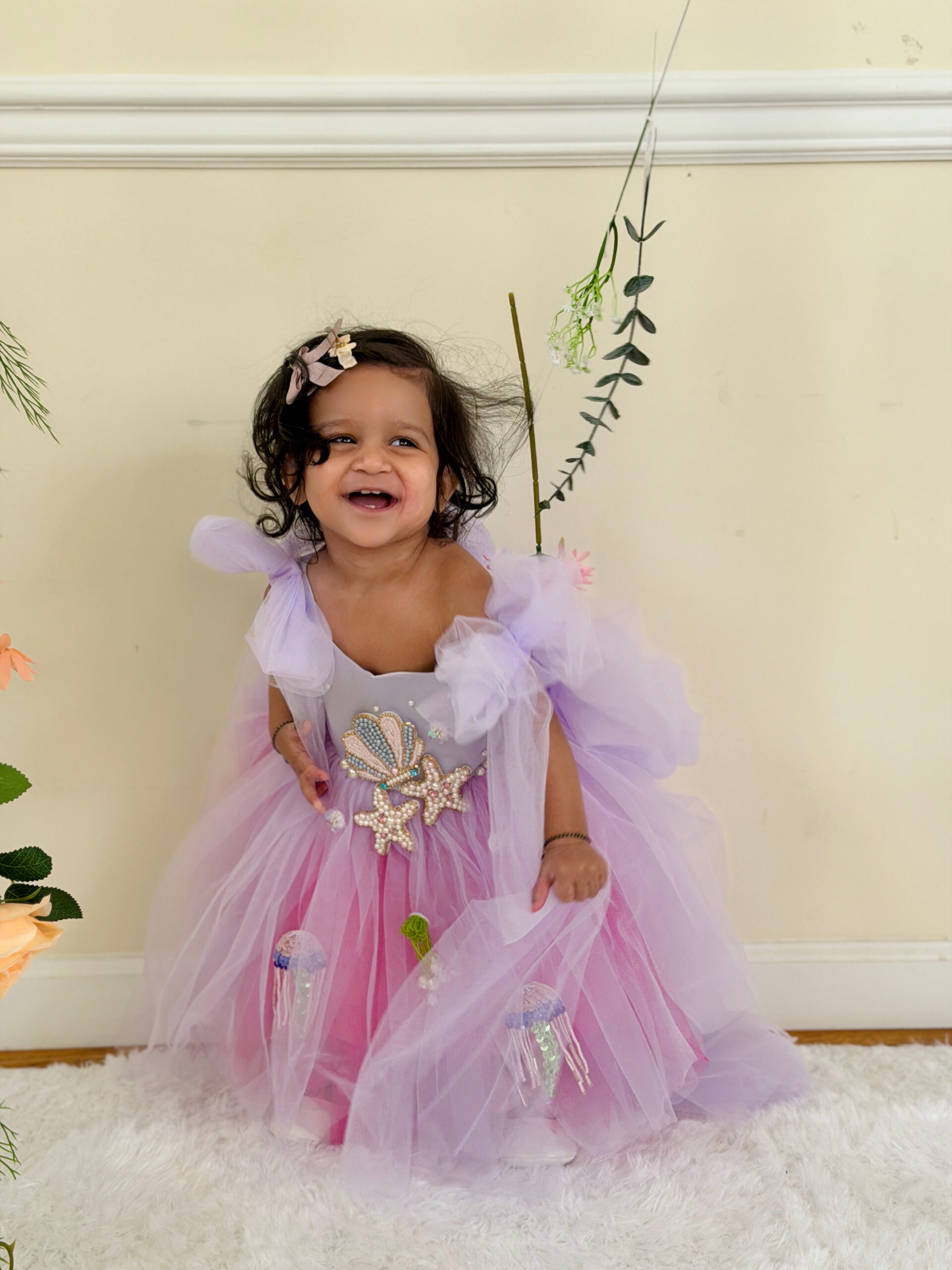 The Cutest First Birthday Dresses-Mermaid dress by Top US Mom Blogger Dreaming Loud