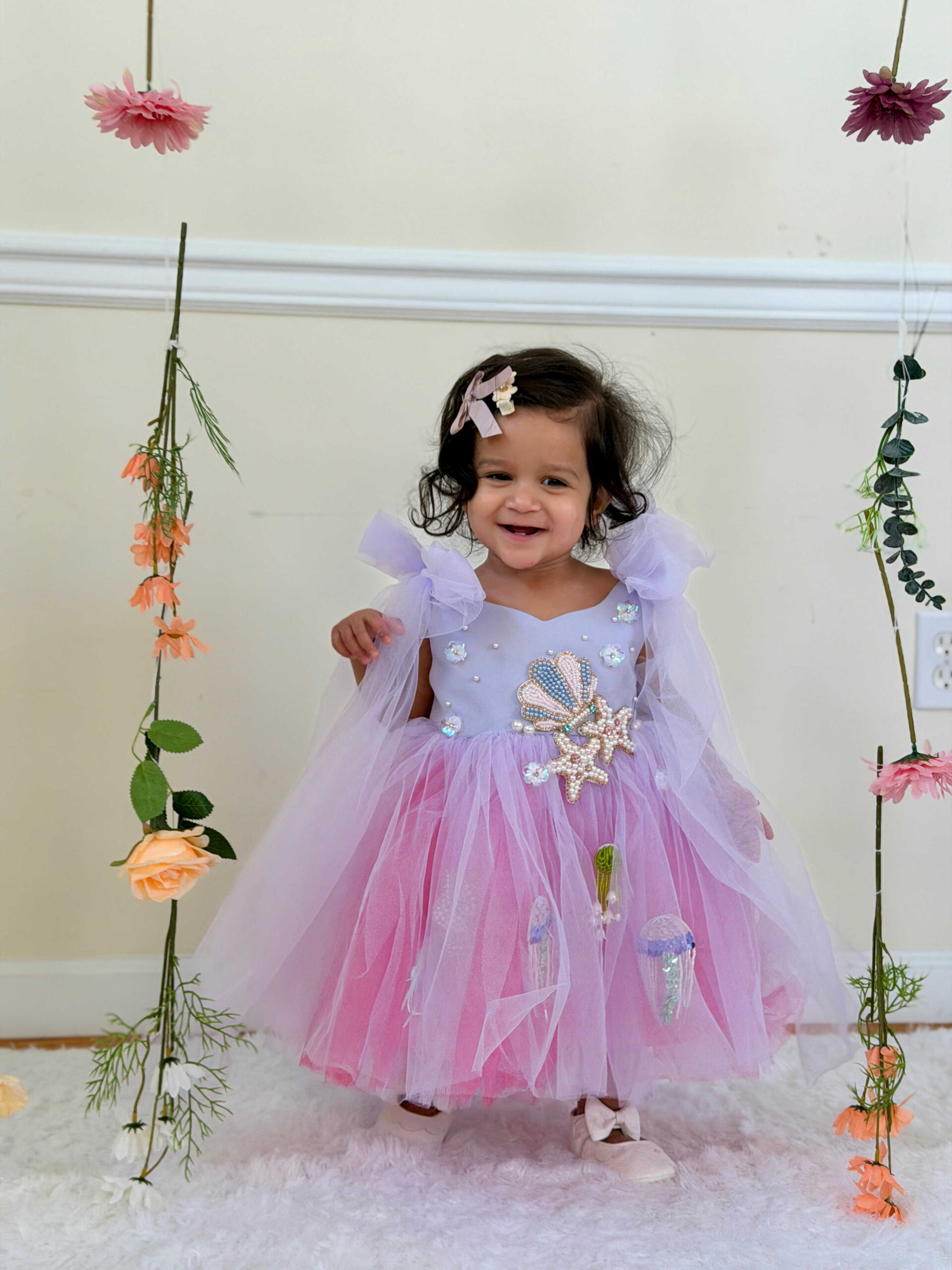 The Cutest First Birthday Dresses-Mermaid dress by Top US Mom Blogger Dreaming Loud