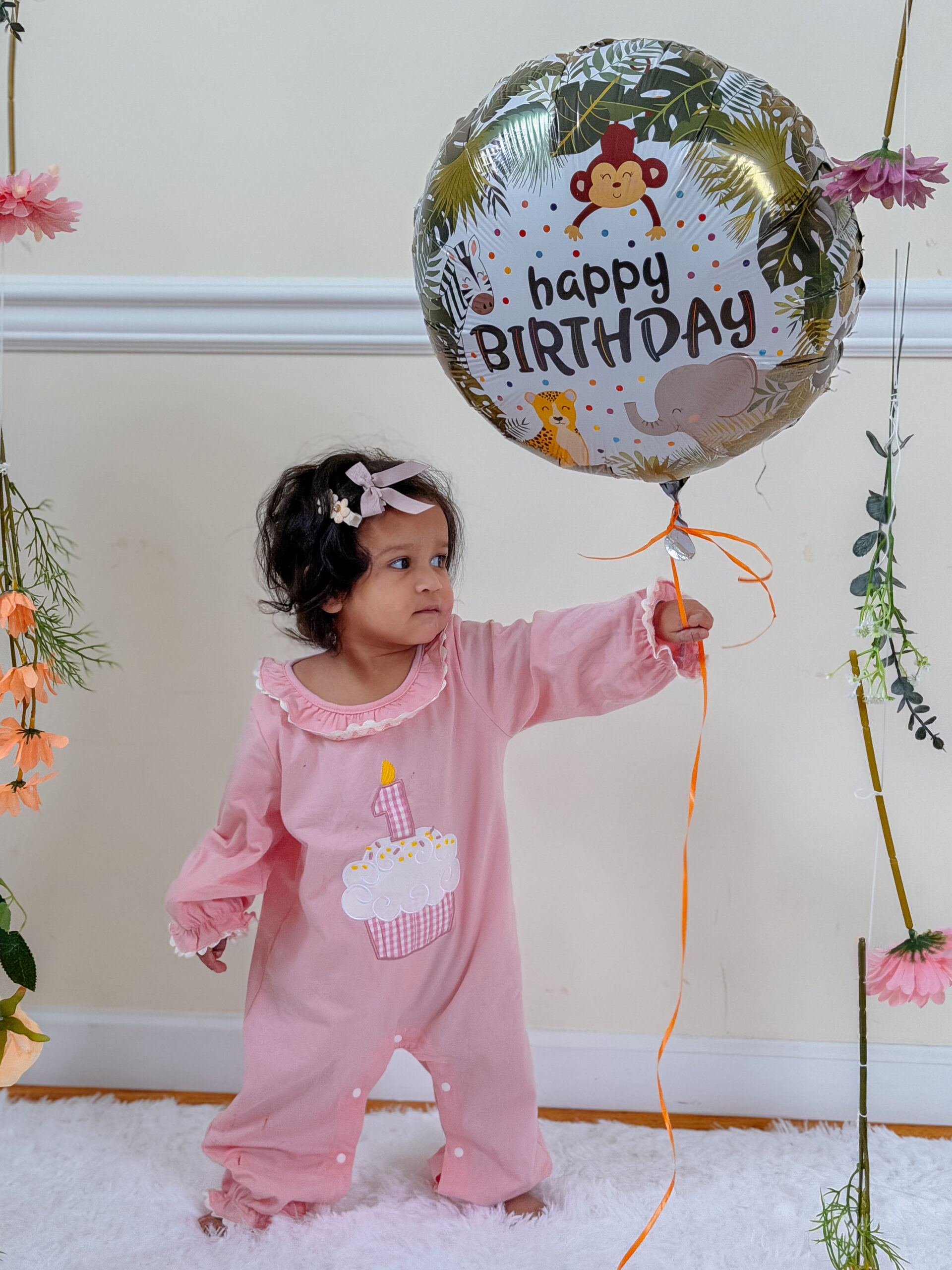 The Cutest First Birthday Dresses-bbay girl first birthday pajamas by Top US Mom Blogger Dreaming Loud