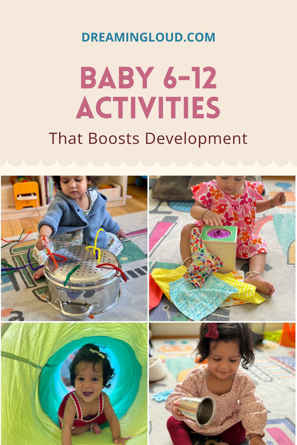Amazing Baby Activities 6-12 Months Boost Development Through Play by Top US Mom Blogger Dreaming Loud