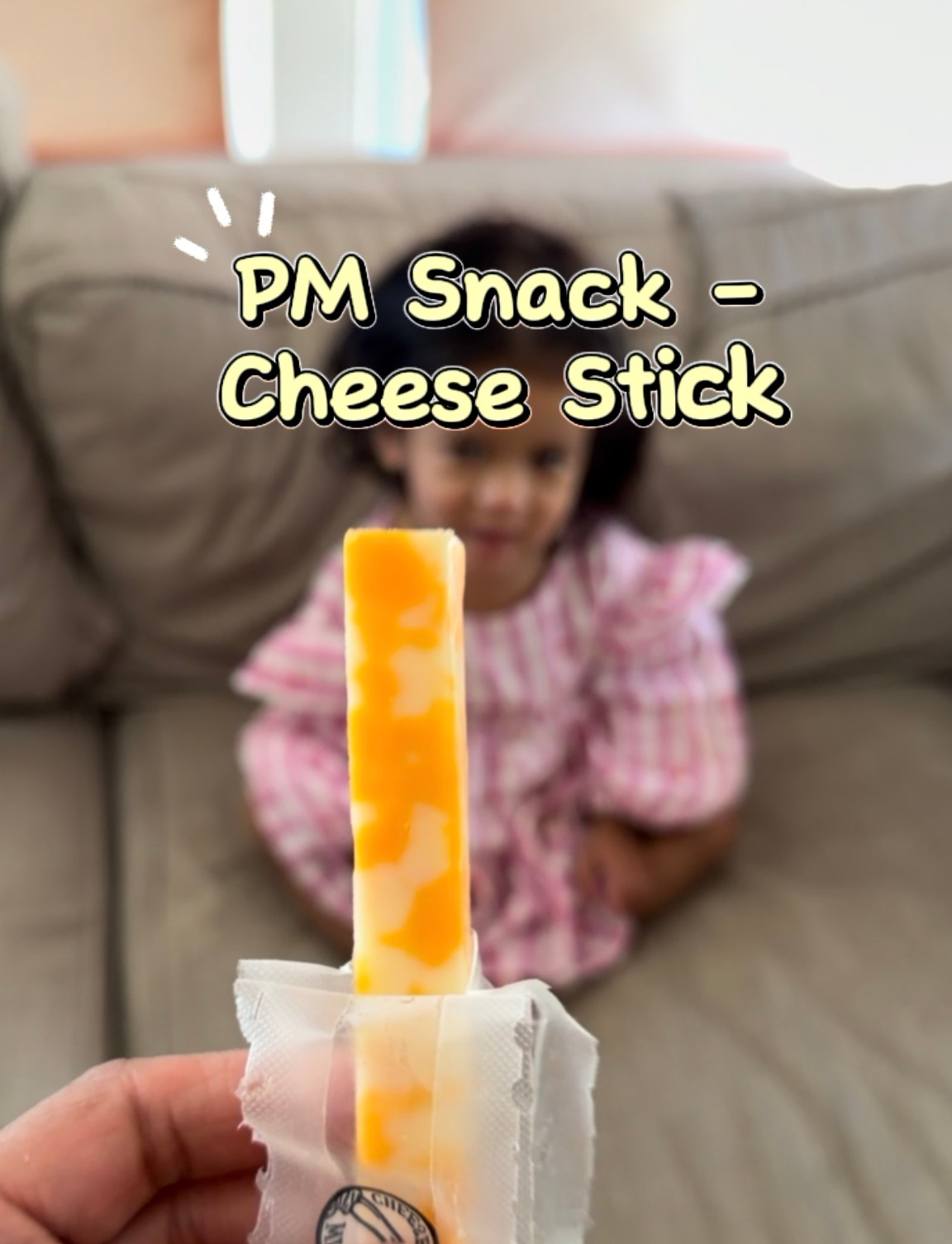 What My 1 Year Old Ate in a Day - Easy Indian Meals for Busy Moms (Week 1)- Cheese stick by Top US Mom Blogger Dreaming Loud