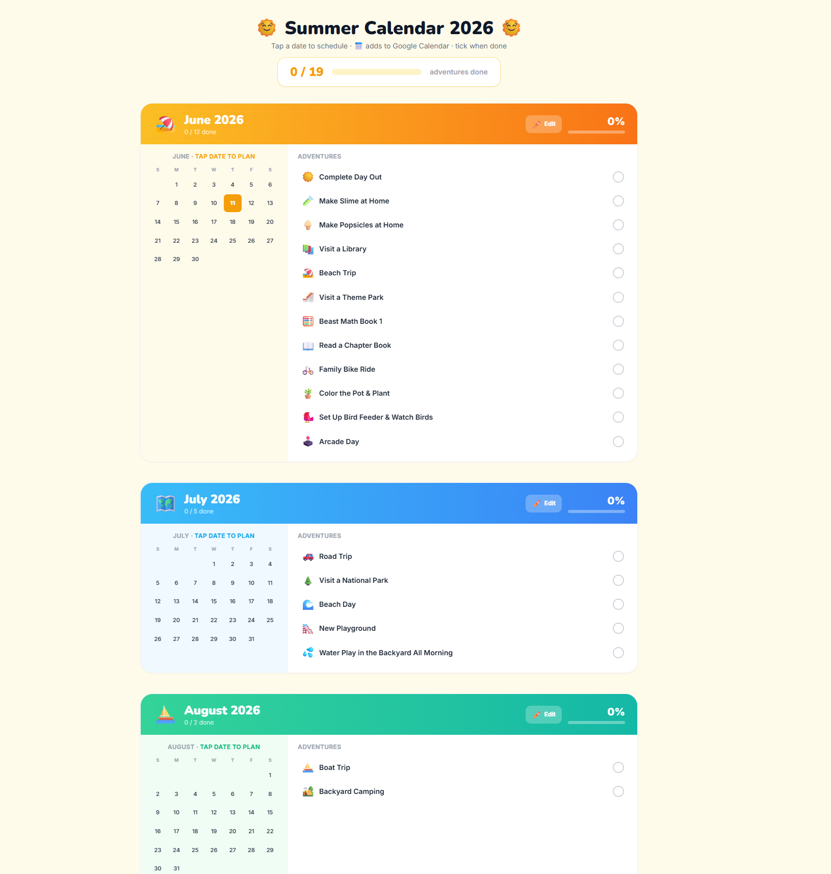 Kids Summer Activity Checklist App Using Claude Code by Top US Indian American Mom Blogger Dreaming Loud