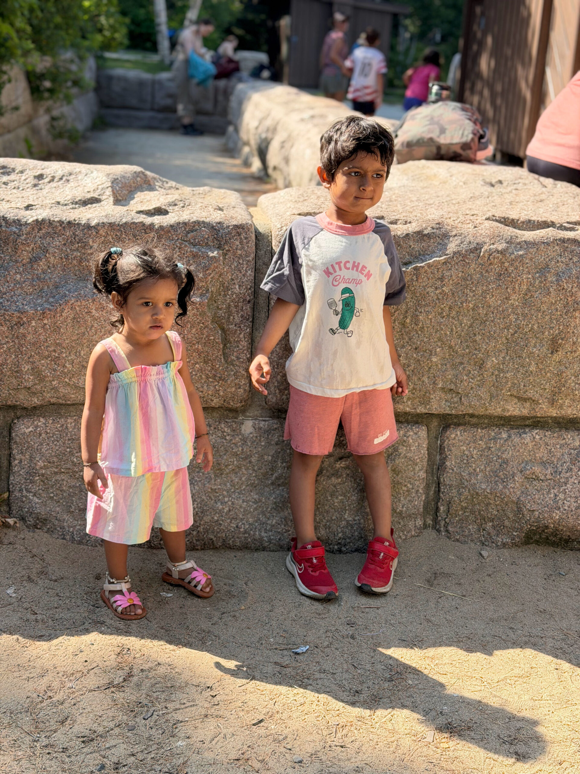 Acadia National Park with a Toddler & a 5-Year-Old- Sand Beach by Top US Mom Blogger Dreaming Loud