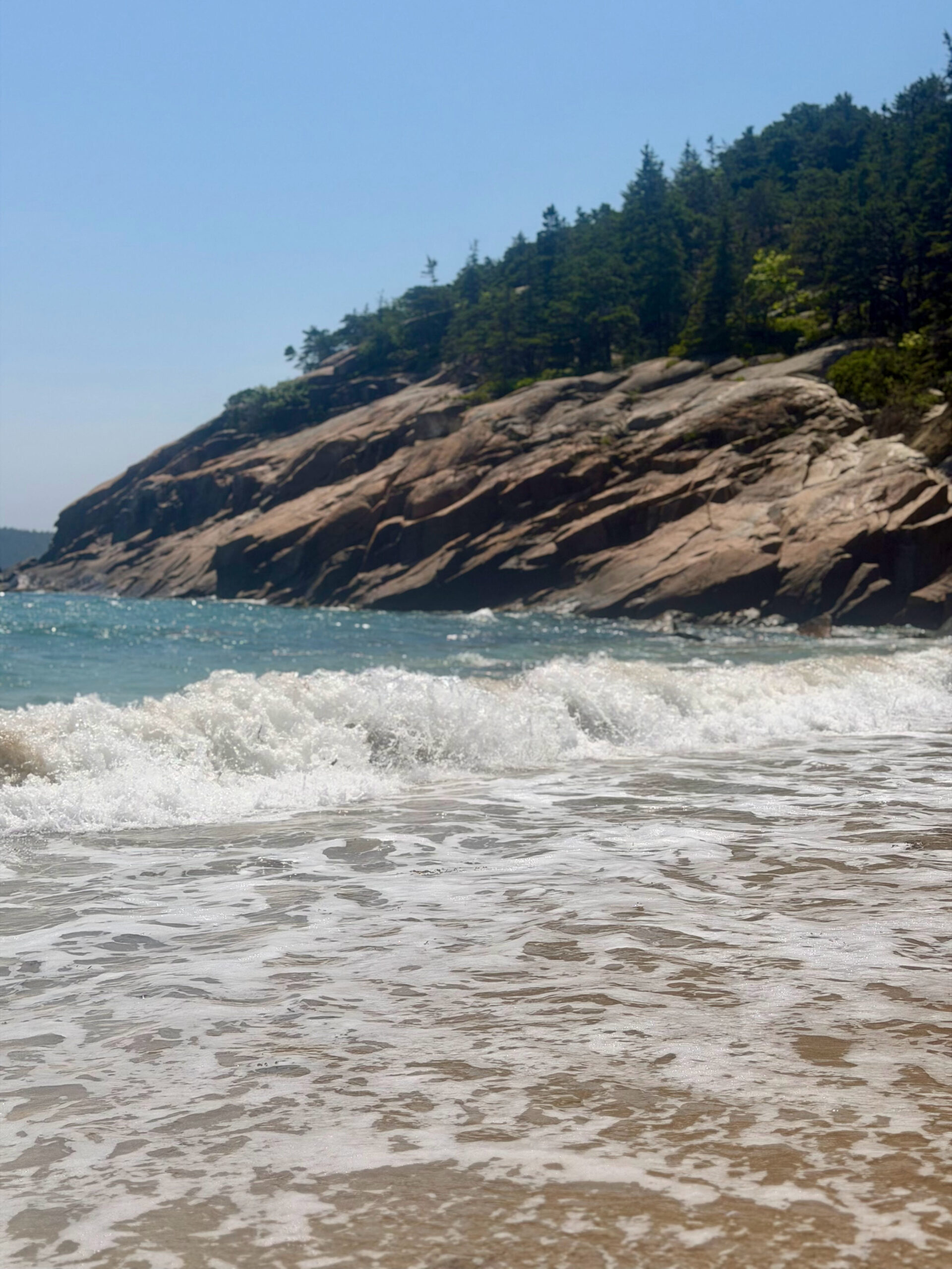 Acadia National Park with a Toddler & a 5-Year-Old- Sand Beach by Top US Mom Blogger Dreaming Loud