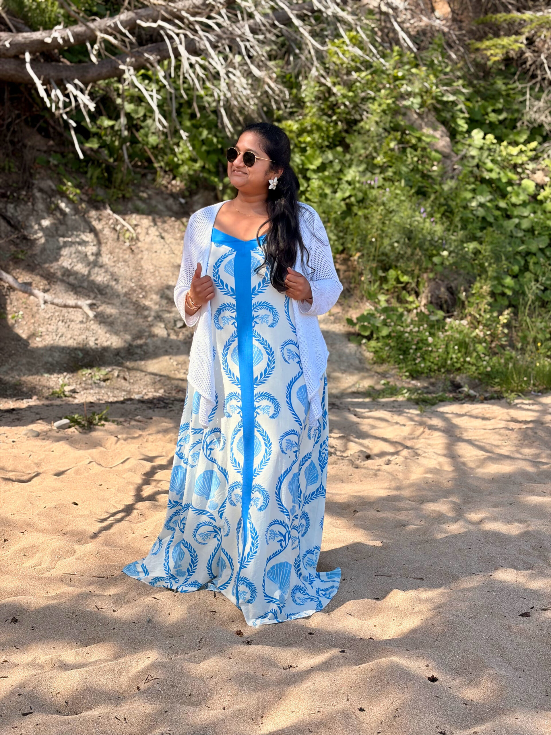 Practical Mom Summer Vacation Outfit Formulas- Quince Swing linen dress by Top US Mom Blogger Dreaming Loud