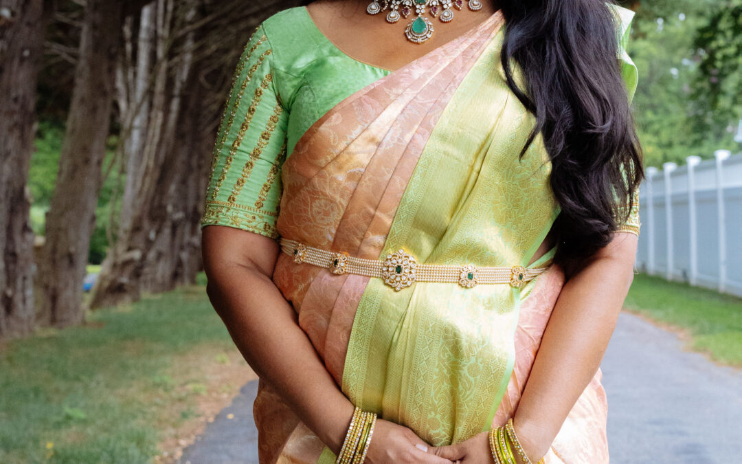 This Pastel Peach Kanjeevaram Saree Broke All My Styling Rules