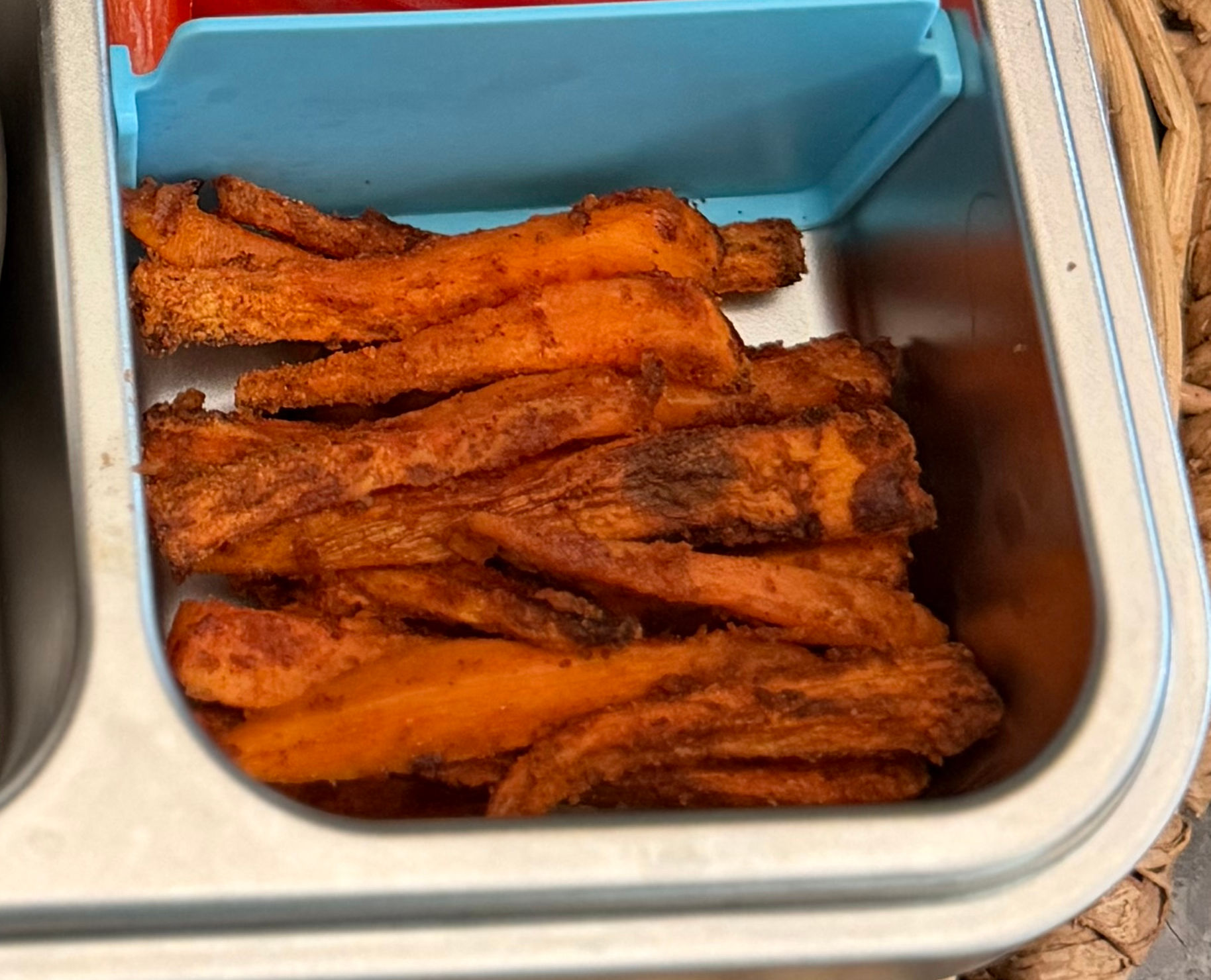Kids Lunchbox Ideas- Butter Sautéed Pasta & Sweet Potato Fries Recipe by Top US Mom Blogger Dreaming Loud