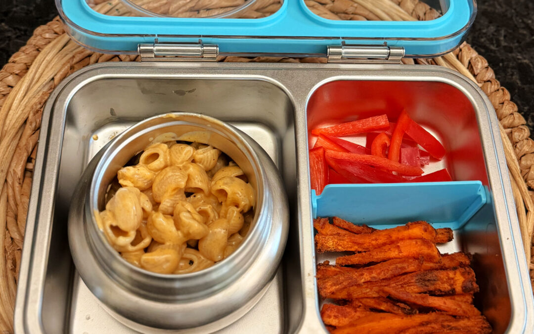 Kids Lunchbox Ideas: Butter Sautéed Pasta & Sweet Potato Fries Recipe
